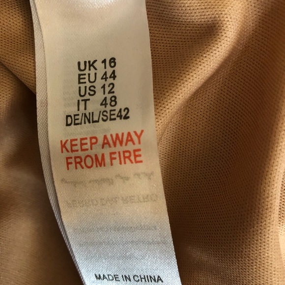 NWT Women's Gold/Apricot Dress size XL Iska London - Picture 8 of 8